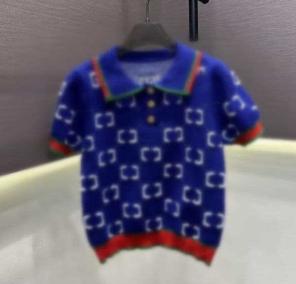 Luxury designer t shirt for women short sleeve knit tshirt brand polo woman top tee