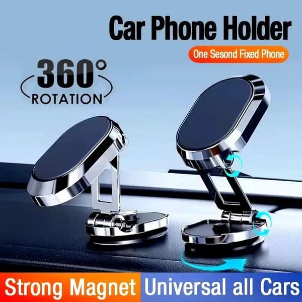 Magnetic Holder Magnet Smartphone Support GPS Foldable Phone Bracket in Car For iPhone 15 13 12 11 Samsung Xiaomi