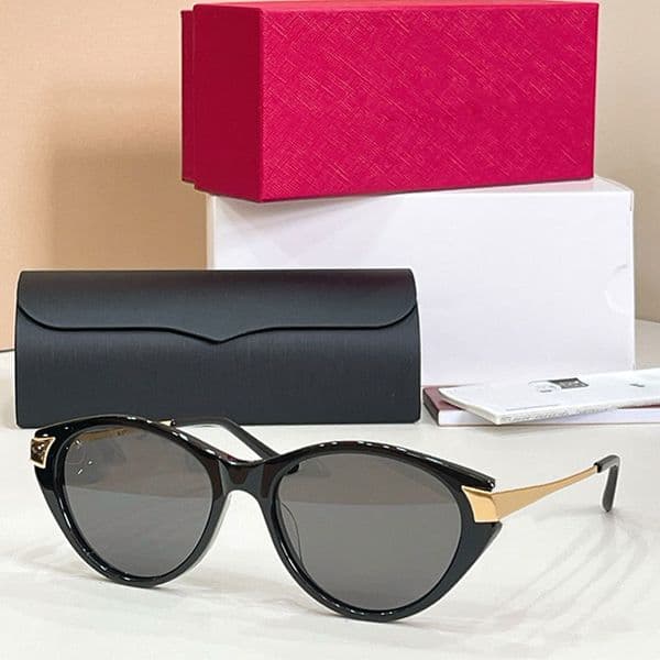 Classic Men Designer Women Cat Eye Sunglasses Acetate Fiber Frame Top Quality Outdoor Vacation Driving UV Protection Mens Goggles CT0656S