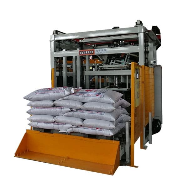 Coordinate palletizer, used for palletizing bagged products such as food, beverages, pharmaceuticals, chemicals, and feed.