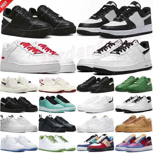 Airfore 1 With One af1s Running Men Women Classic 1 Casual Shoe Triple White Black 1s Mens Womens Trainers Outdoor Sports Runners Sneakers size 36-46