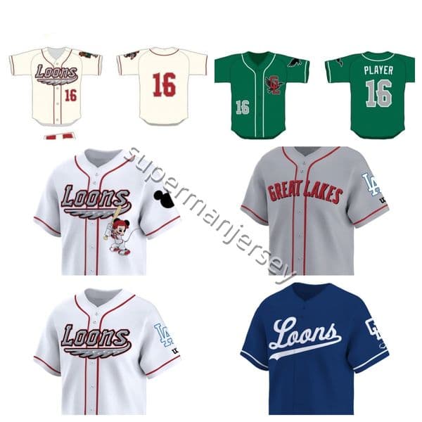 2026 Custom Great Lakes Loons Jersey All Stitched S-4XLPatick 9 Morse 25 Makarewich 5 Gonzalez 1 b Frost 45 Figueredo 11 Chambers 41 Caba 12