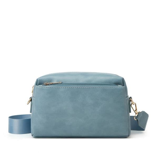 Cross-border women's 2026 new model European and American style soft leather small square shoulder crossbody portable simple fashion bag