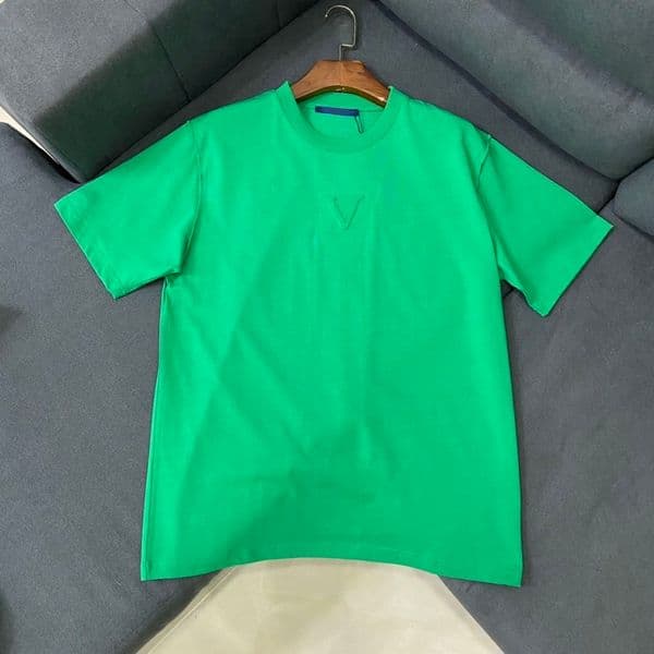 2026Men's T-Shirts Men Women Summer Dye High Quality Tops Box Fit Short Sleeve