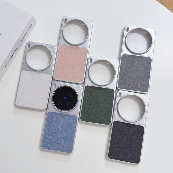 Suitable for Vivox300ultra phone case, new fur and leather texture Vivox300s built-in magnetic anti drop x200promini creative fashion couple protective case, PC hard
