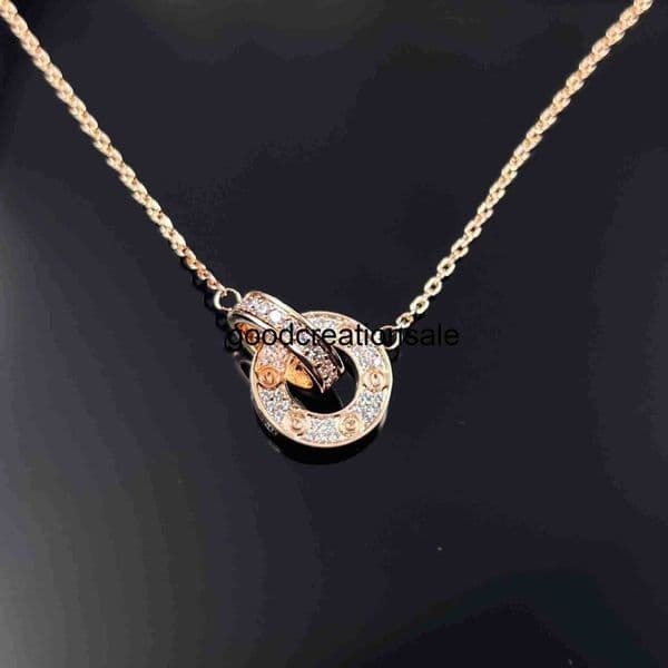 Designer C Brand Necklace Sophisticated Designer Inspired Luxurious Gold Plated Moissanite Pendant Necklace - Handmade Designer Choker for Women RSYW