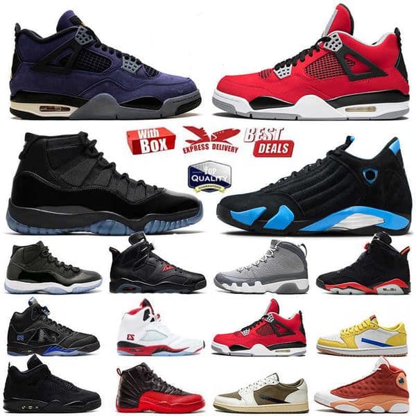 With Box 1s 4s 5s 6s 11s 12s 13s Basketball Shoes Toro Bravo University Blue Gamma Wolf Grey White Cement Metallic Black Cat Taxi Comic Men Women trainers Sneakers