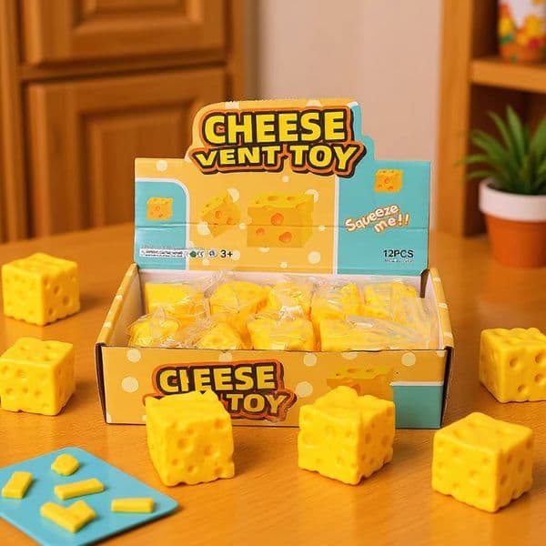 Creative block cheese block kneading music slow rebound venting toy maltose kneading music decompression artifact wholesale