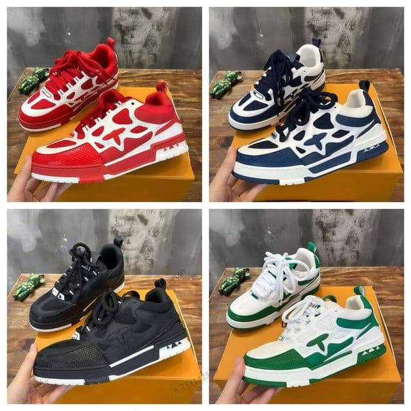 Designer louiss vouiton lvs skate shoes for sneakers Shoes chaussure mens white men women trainers scarpe casual luxury fashion brand top