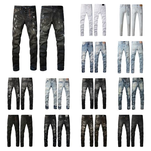 Designer Jean For Mens jeans letters Designer Pants Denim Trousers Mens brands jeans High Quality Straight Retro Ripped Biker Motorcycle Jeans DY