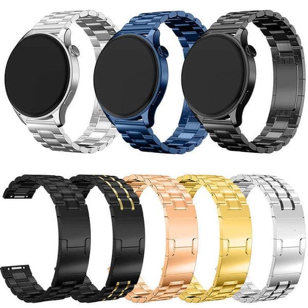 Suitable for Huawei GT6 strap, 4 Pro universal five-bead button watch strap 22mm cross-border