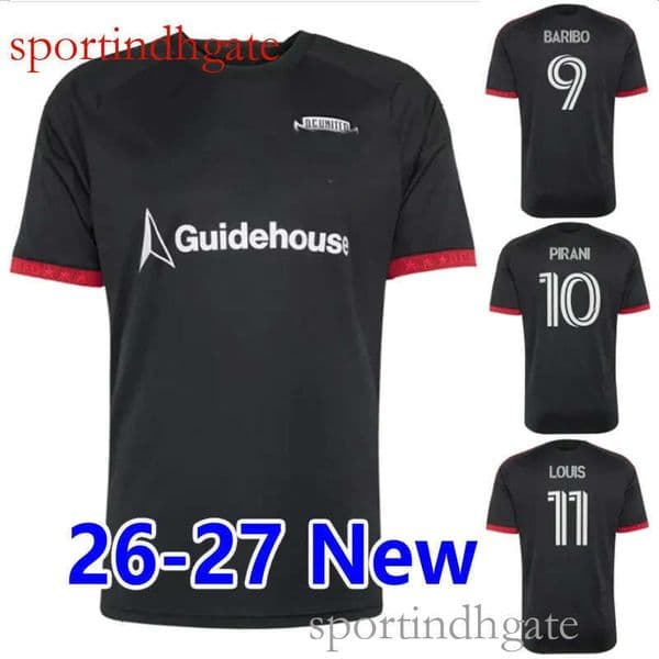 2026 DC United Soccer Jerseys 26 27 home BARTLETT BARIBO PIRANI Football Shirt MURRELL STROUD PEGLOW LOUIS SEGAL KARAMOKO men camesitas kids uniform top quality