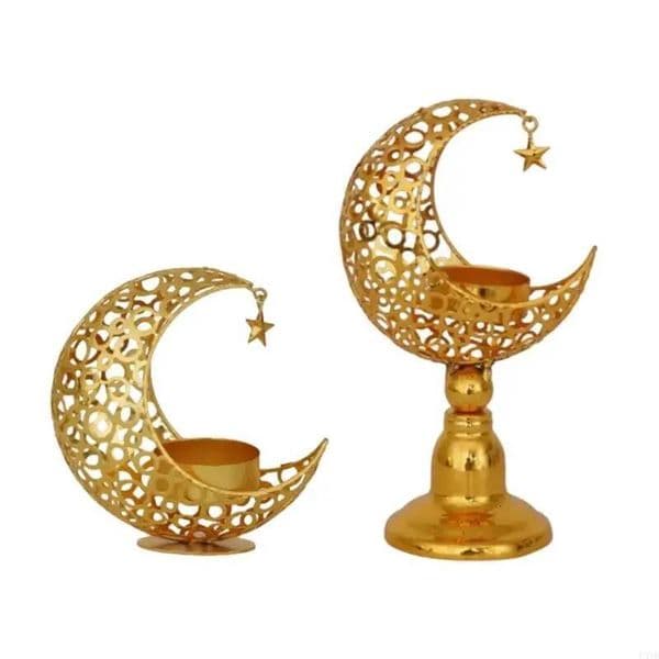Bestseller Eid Mubarak Table Decorations Metal Stand Candlestick Moon Tealight Holders Home Party P9yb Ddmytues