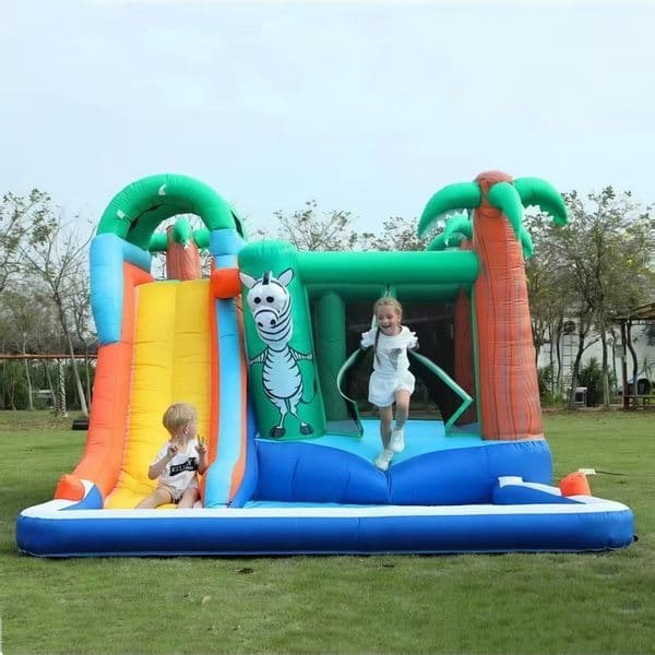 wholesale 45x3x25mH 15x10x82ft Water Slide Inflatable Bounce House for Kids Outdoor Garden Party Game Bouncer Castle jumper bouncy Slides Park