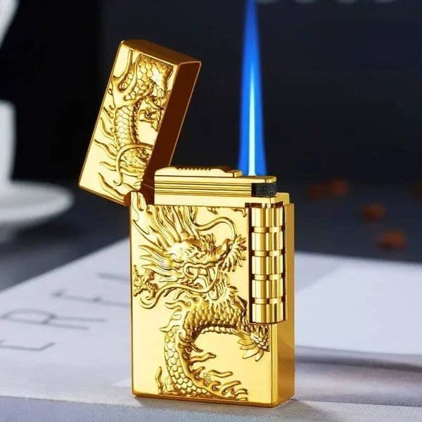 New Metal Windproof Cigarette Butane Grinding Wheel Sliding Ignition Torch Lighter, Men's Gift For Smoking