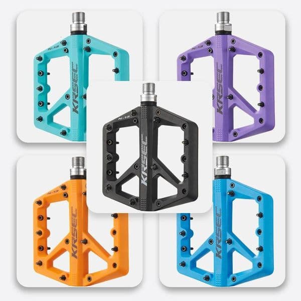 31.8 Pedals Mountain Nylon Fiber Lightweight Bicycle Platform Flat Pedal for BMX MTB Adult Road Bike Universal