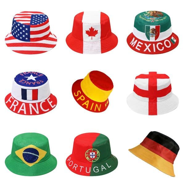2026 World Cup Football Cap for Country Flag Bucket Hat Women men Soccer Fan Sun Hat Fishing Hat Cheer Hat Wide Brim Bucket Hats