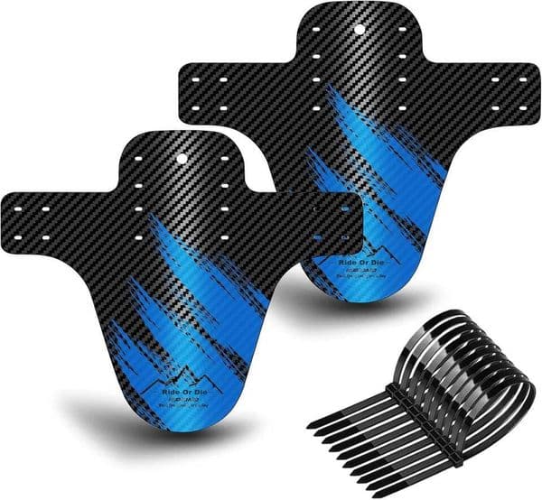 1PC Carbon Pattern Bicycle Colorful Road Mountain Bike Mud Guard Front Rear Wheel Mudguard Ultralight MTB Fender Fix Gear