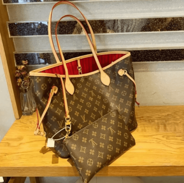 MM size Designer Bag Neverfulltote Women Crossbody Old Flower Handbags Shoulder Bag Composite Ladies Clutch Tote Bag Female Coin Purse Wallet Fashion Bags