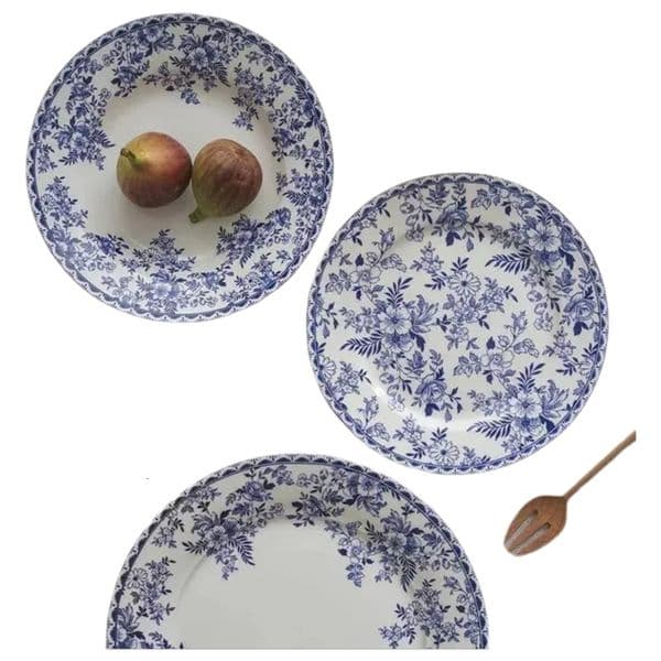 Chinese Retro Pastoral Ceramic Dinner Set High Temperature Firing Handmade Plates Tableware for Kitchen Dessert Breakfast