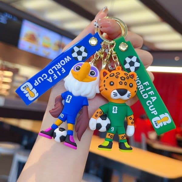 2026 World Cup Football Keychain Lanyards Souvenir Zinc Alloy Pendant Creative Personalized Bag Charms