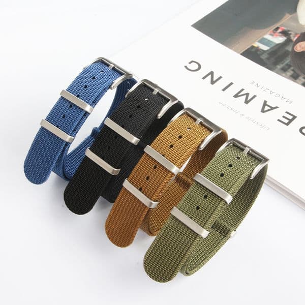 FASTAND Premium Ballistic Nylon Watch Strap 18mm 20mm 22mm Sport NATO Band for Omega Seiko Rolex Luxury Watch Accessories Wholesale