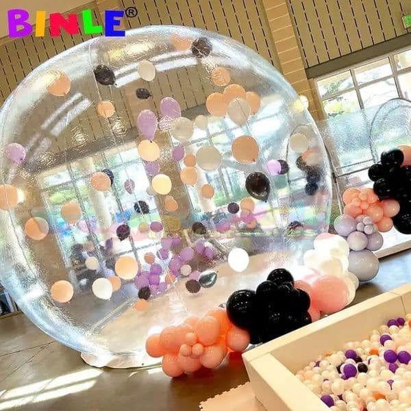 Free delivery Inflatable Bubble Tent With Balloons Inflatable Bubble House Tent For Outdoor Dates Camping