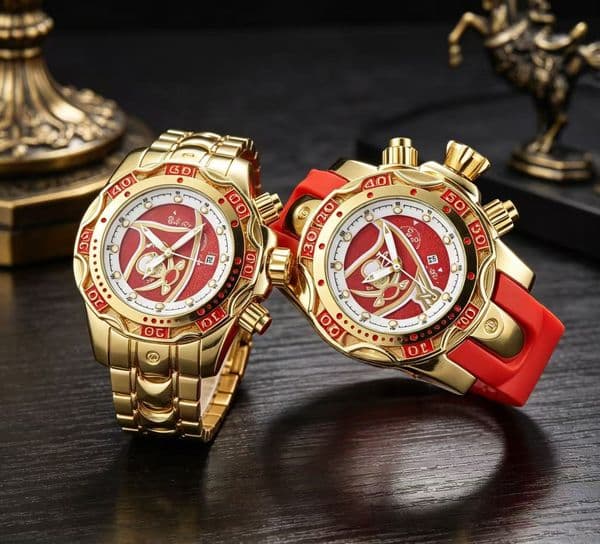 Multi-function, high-quality three-hand model with a brand-new iridescent design. In stock now. Men's stainless steel strap sports and casual watch.