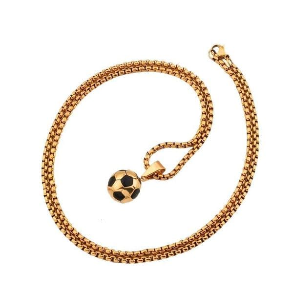 Necklace Fashion Women Accessories European American Ins Sport Style Creative World Cup Stainless Steel Football Pendant