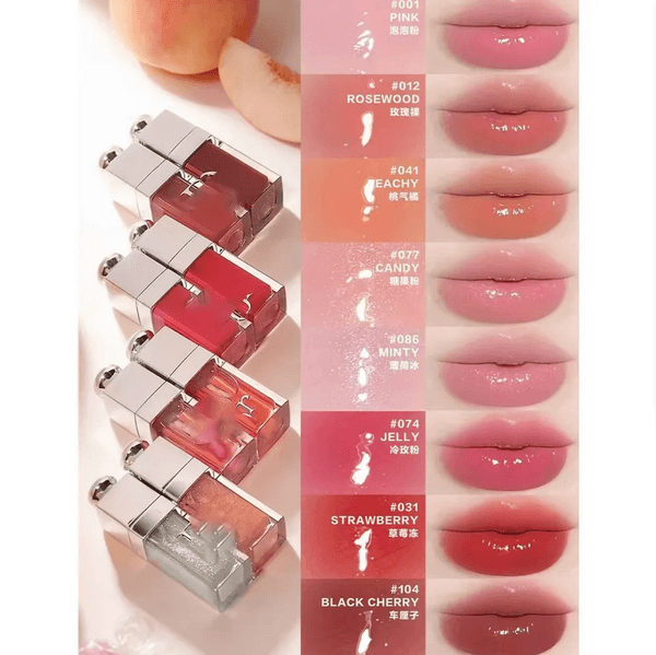 Brand Charm Lip Oil Gloss Long-Lasting Hydrating Lip Glow for Daily Makeup DI08 6ml