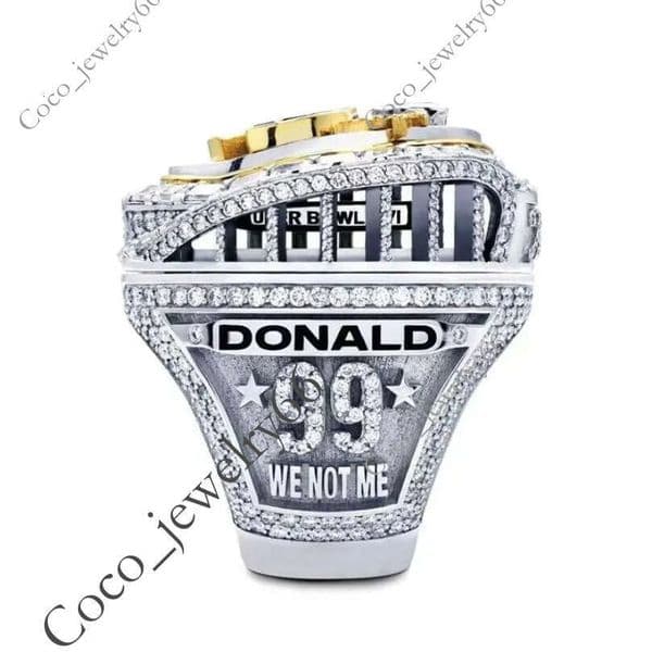 Earrings Designer Team Souvenir Fan Men Gift Detachable Flip Super Bowl Champion Alloy Steel Mold Players Name Championship Ring
