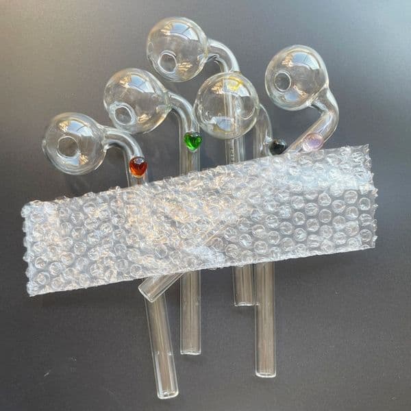 Tariff Free To AU - 14cm Curved SP Glass Oil Burner pipes Water Smoking Accessories glass pipe