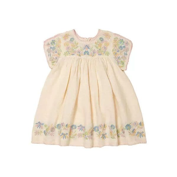2026 Summer Classic Girls' Flower Folding Dress