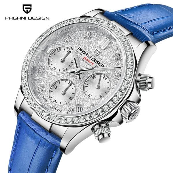 Pagani Design Elegant Women Watch Fashion Diamond Dial Calendar Waterproof Stainless Steel Ladies Watch Versatile Commute Original Quartz Design Watch Wholesale