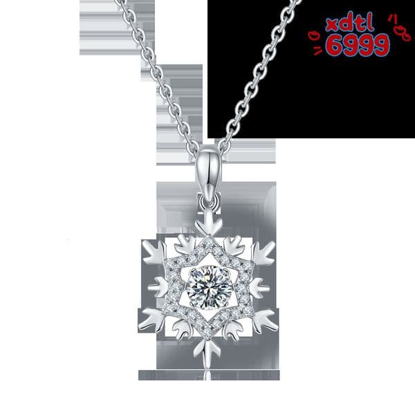 OEM Simple Women Gift Vvs Round Brilliant Cut GRA Adjustable Length Silver 925 Sterling Moissanite Pendant Necklace