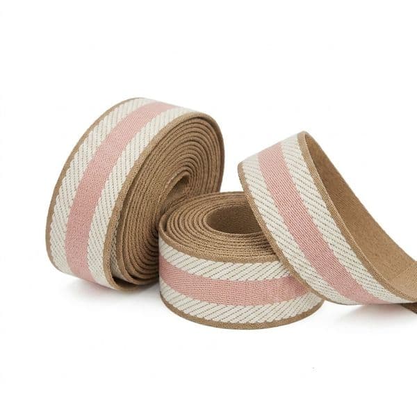 Cross-Border Hot Selling Intercolor Twist Wheel Pattern Stripe Polyester Ribbon Garment Accessories Camera Guitar Shoulder Strap