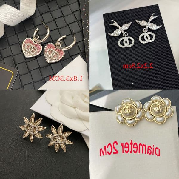 Ear Earrings Designer Eardrop Stud Crystal Rhinestone Pearl Real Gold Brass Copper Stamp Letter Earring Womens Elegance Wedding Party Love Gifts Classic J