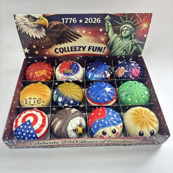 Limited edition American simulation Dumpling Squishy 250th anniversary commemorative slow rebound kneading and decompression toy gift box set