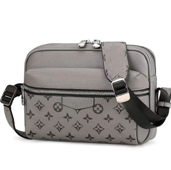 Mens trio outdoor Designer bags men Eming Leather sacoche Briefcase school bookbag Messenger Purse Crossbody Bags Shopping Bag Shoulder bag