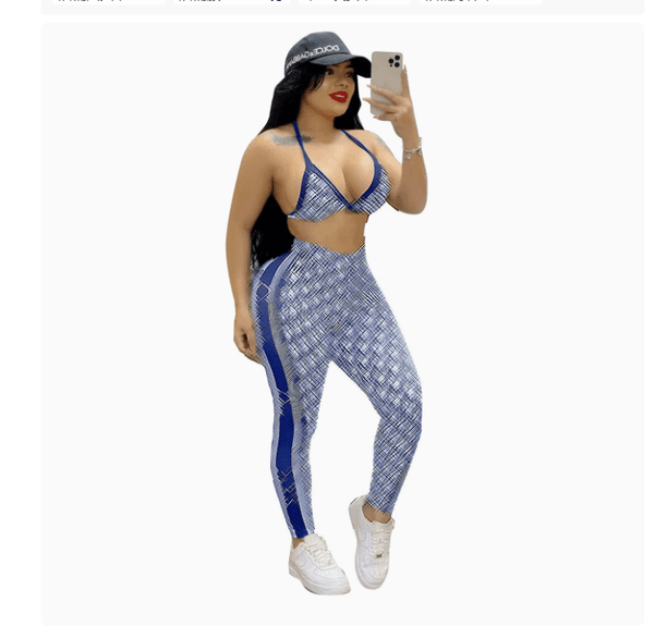 Brand women's yoga fitness clothing designer pants women's bikini underwear vest elastic waist and leg sportswear summer running tennis tracksuit