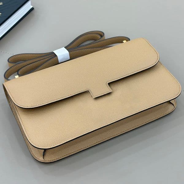 New Designer Constance Gold And Silver Knot Luxury Hand Stitched Crossbody Genuine Leather Flap Shoulder Fashion Underarm Bag Purse