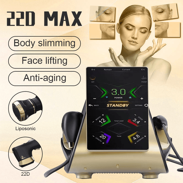Portable 22D 360 Max hifu Rf Lift Facial Lift Body slimming Skin Firming Anti-aging liposonix slimming Skin Rejuvenation Firming Machine Salon