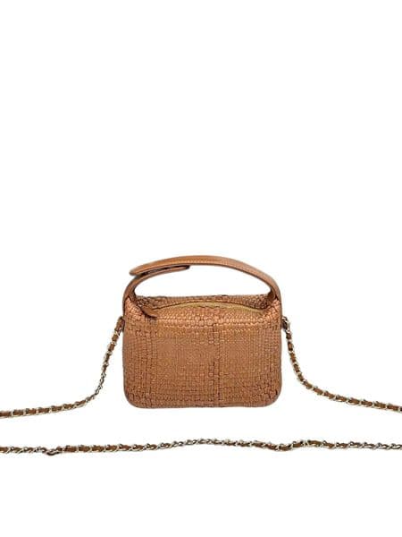 High-quality luxurious and fashionable designer handbag women's classic straw bag handle chain zipper cross-body bag simple shoulder bag handbag