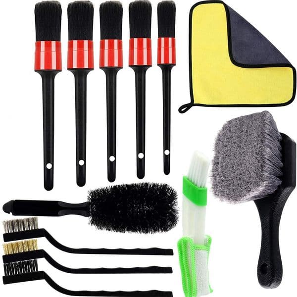 Wash Soft Bristle Wheel Interior Cleaning Brush Car Detailing Beauty Tool