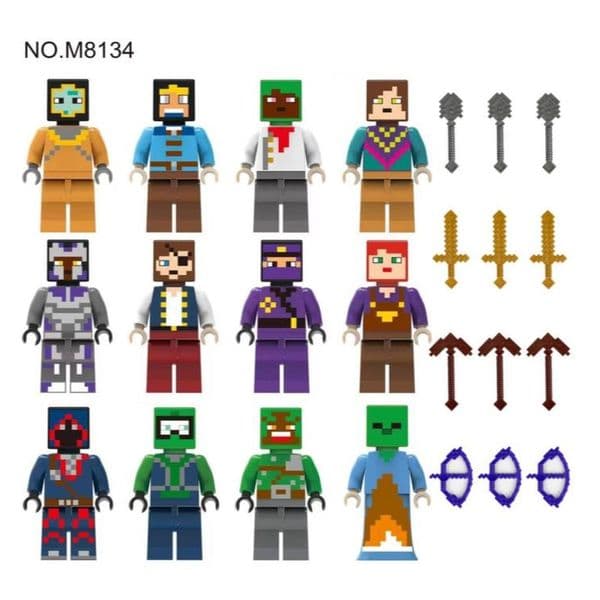 Types Of Minecraft Building Block Minifigures