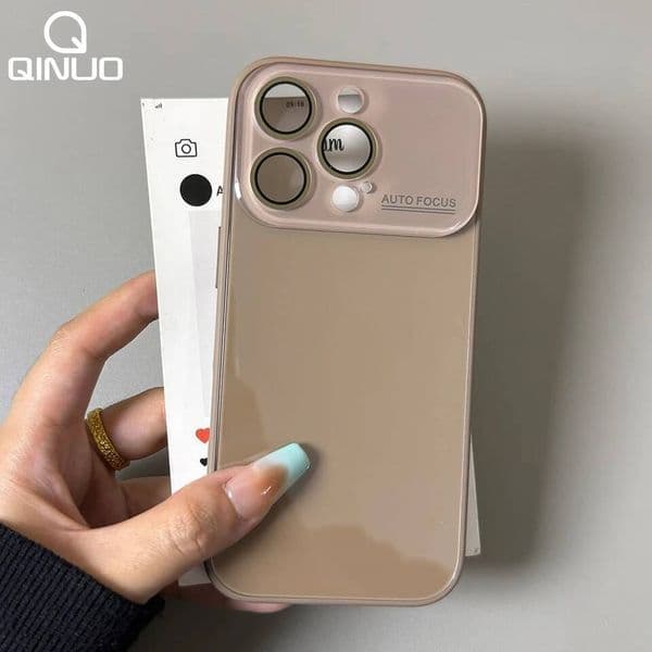 Original Large Window Phone Case For iPhone 17 16 15 14 13 12 11 Pro Max Makaron Candy Color Camera Protection Glossy Hard Cover ddmythur