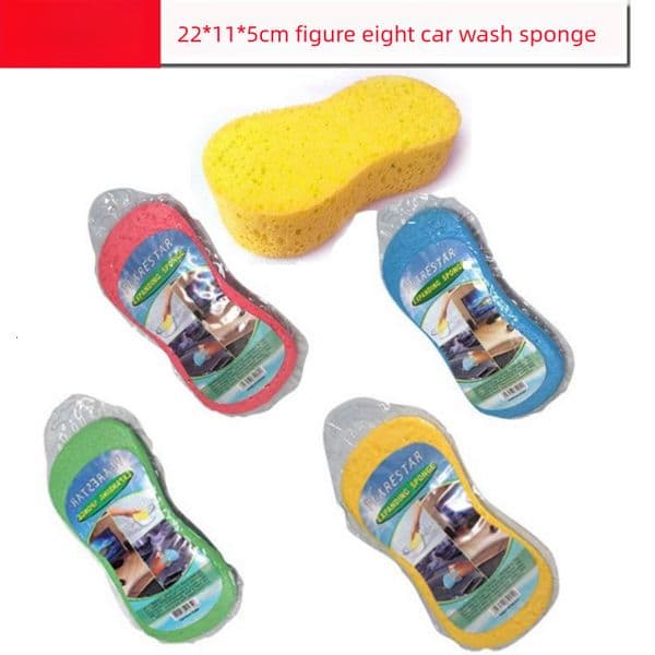 23*11 Wash Waxing Cleaning Tool Car Vacuum Compression 8-Shape Sponge