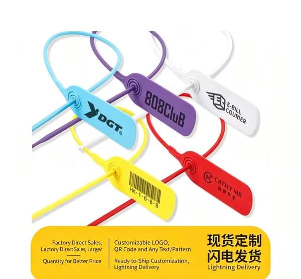 High Visibility Plastique Theft Prevention Stickers | Professional Grade Self-Sealing Strips for Retail Inventory Protection