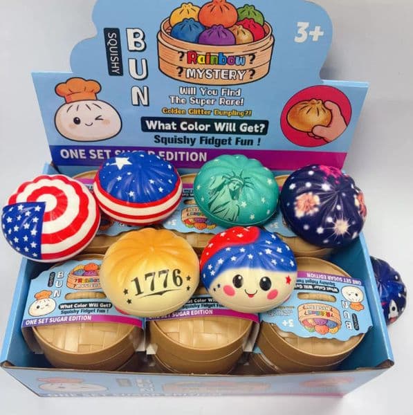 New PU Aanime Pattern Decompression Big Bun Kneading Simulation Blind Box Dumpling Slow Rebound Decompression Toy