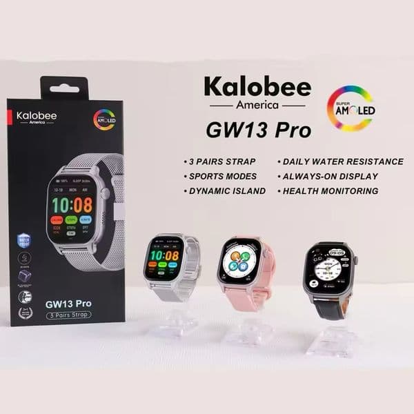 Kalobee GW13 Pro - A stylish and minimalist AMOLED 1.88-inch smartwatch with bluetooth call health monitoring capabilities and wireless charging